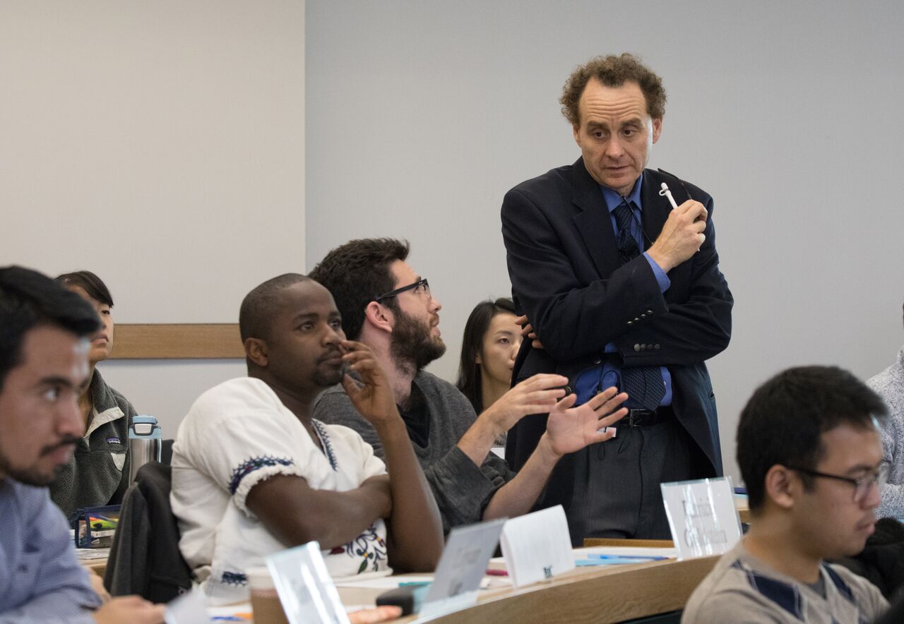Dan Levy, Senior Lecturer in Public Policy at Harvard Kennedy School,  teaching and interacting with students