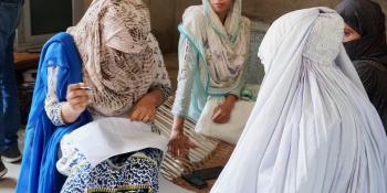 Women sewing in Pakistan